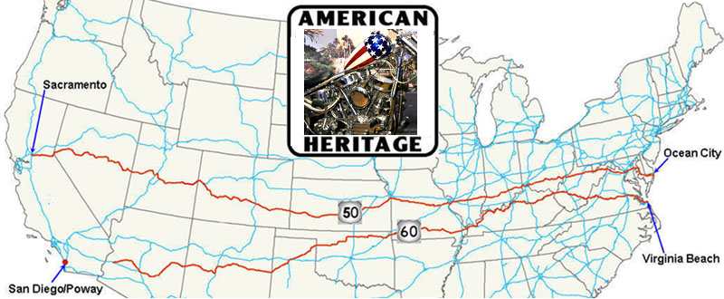 Us Route 60 Map Coast To Coast
